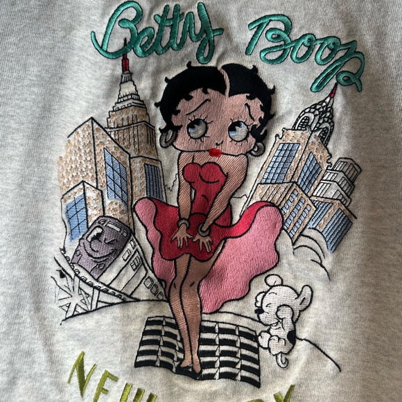 VINTAGE BETTY BOOP HOODIE MONROE Inspired NYC theme - Picture 4 of 10